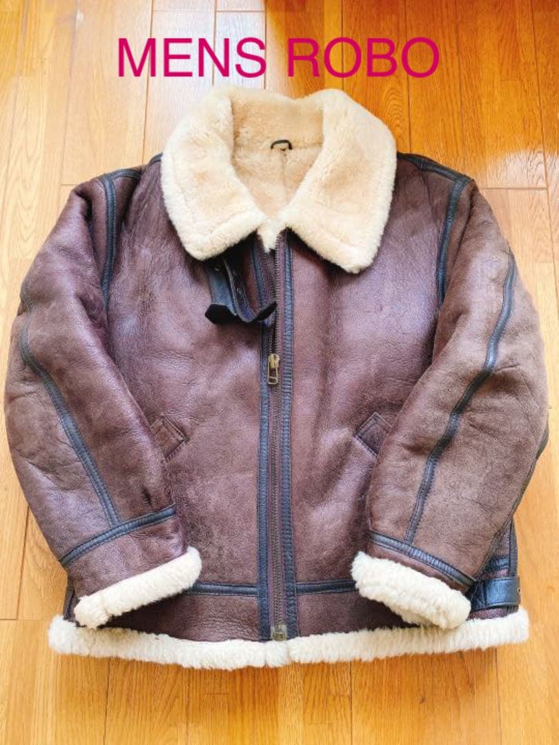 MENS ROBO ヴィンテージ　ムートン　フライトジャケット