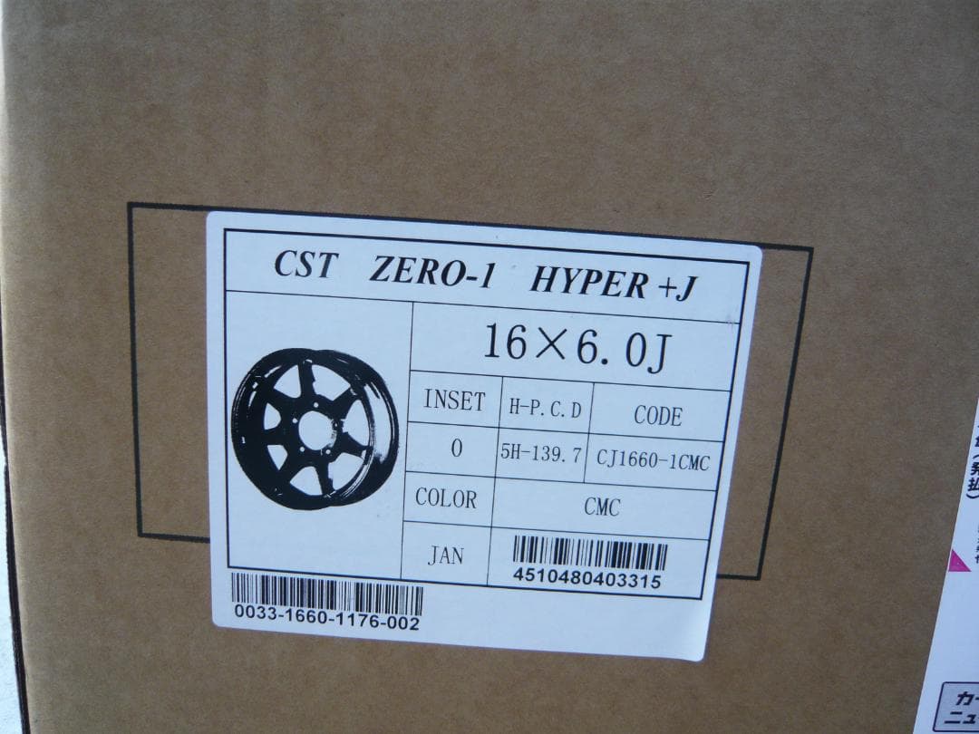 送料込☆CST☆ZERO-1☆HYPER+J☆16×6J+0☆139.7/5H☆
