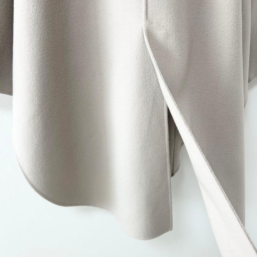 美品✨LE PHIL ソフトウールリバーポンチョ　ベージュ