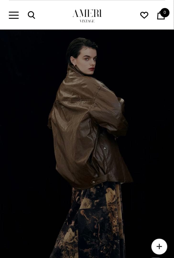 【※新品未使用PASTING LIKE FAKE LEATHER JACKET】