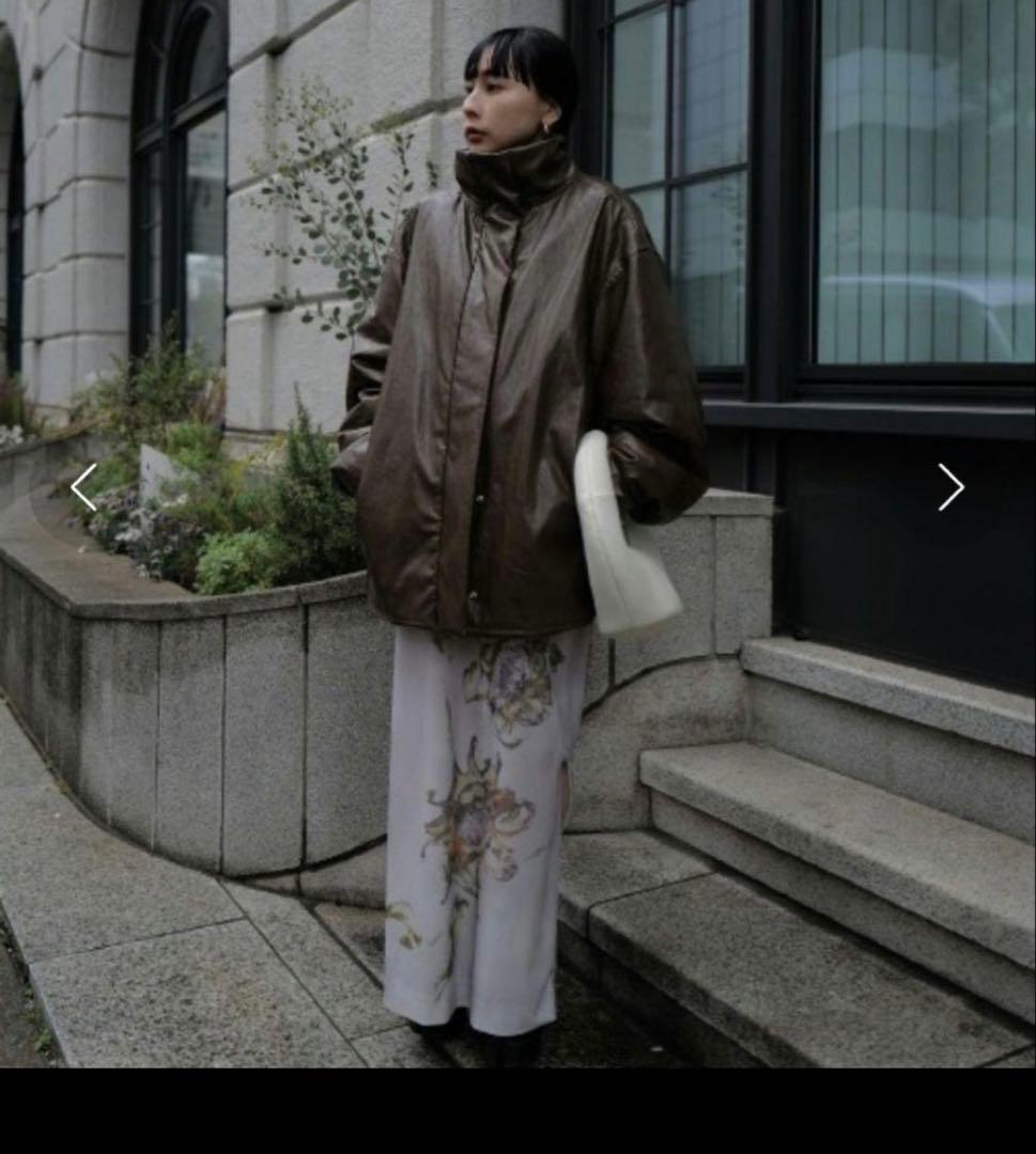 【※新品未使用PASTING LIKE FAKE LEATHER JACKET】