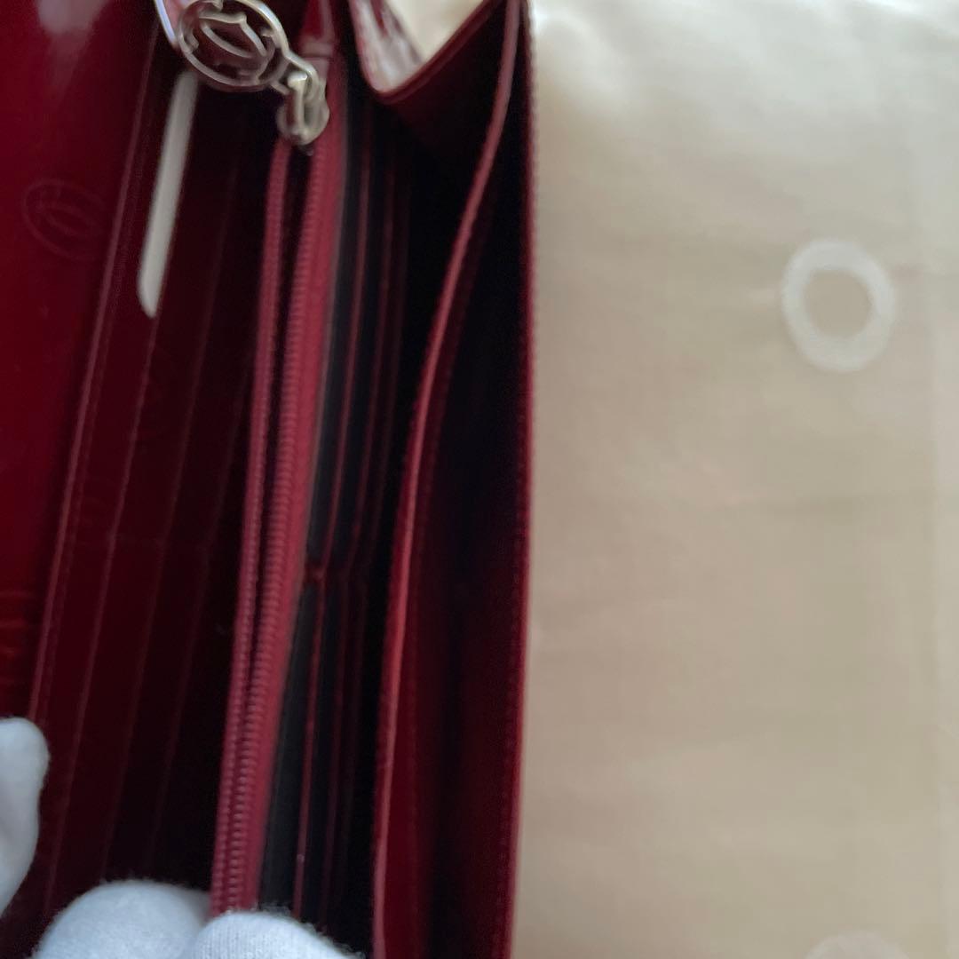 Cartier ワインレッド happy birthday長財布