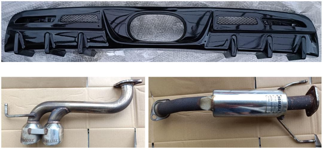 CR-Z NOBLESSE センター 2本出しマフラー 専用ディフューザーセット