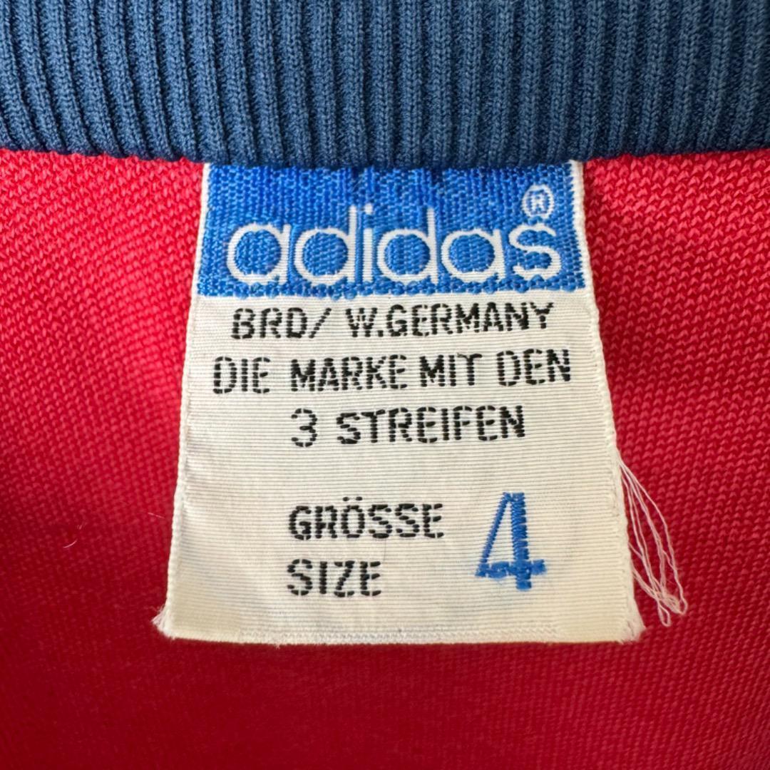 【超希少】アディダス デサント ジャージ レッド ネイビー 4号 L 赤 青