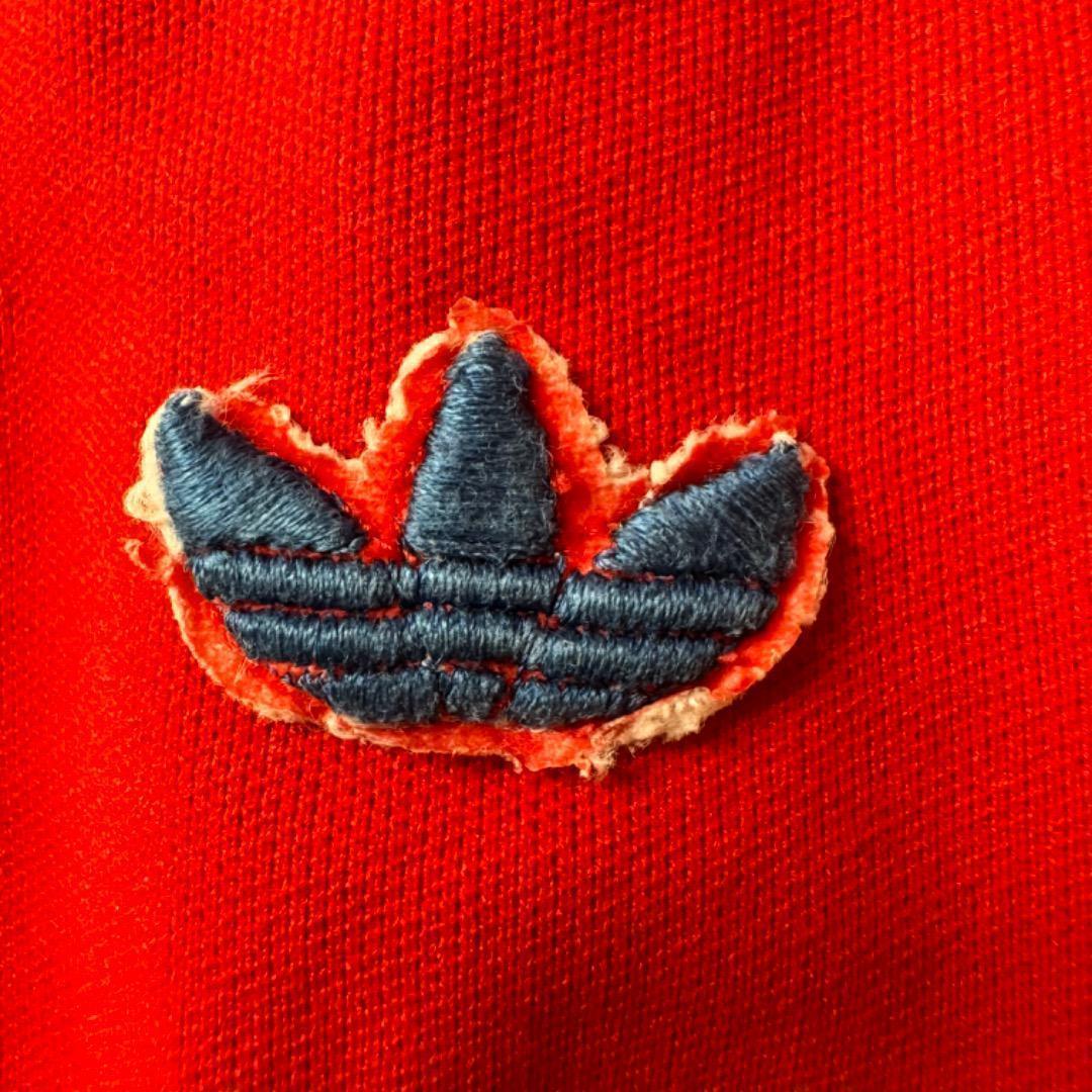 【超希少】アディダス デサント ジャージ レッド ネイビー 4号 L 赤 青