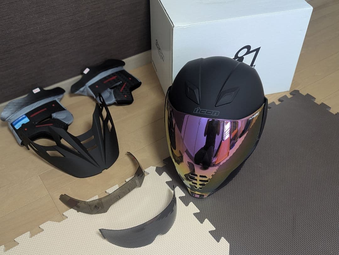 icon AIR FLITE マットブラック Lサイズ フルセット