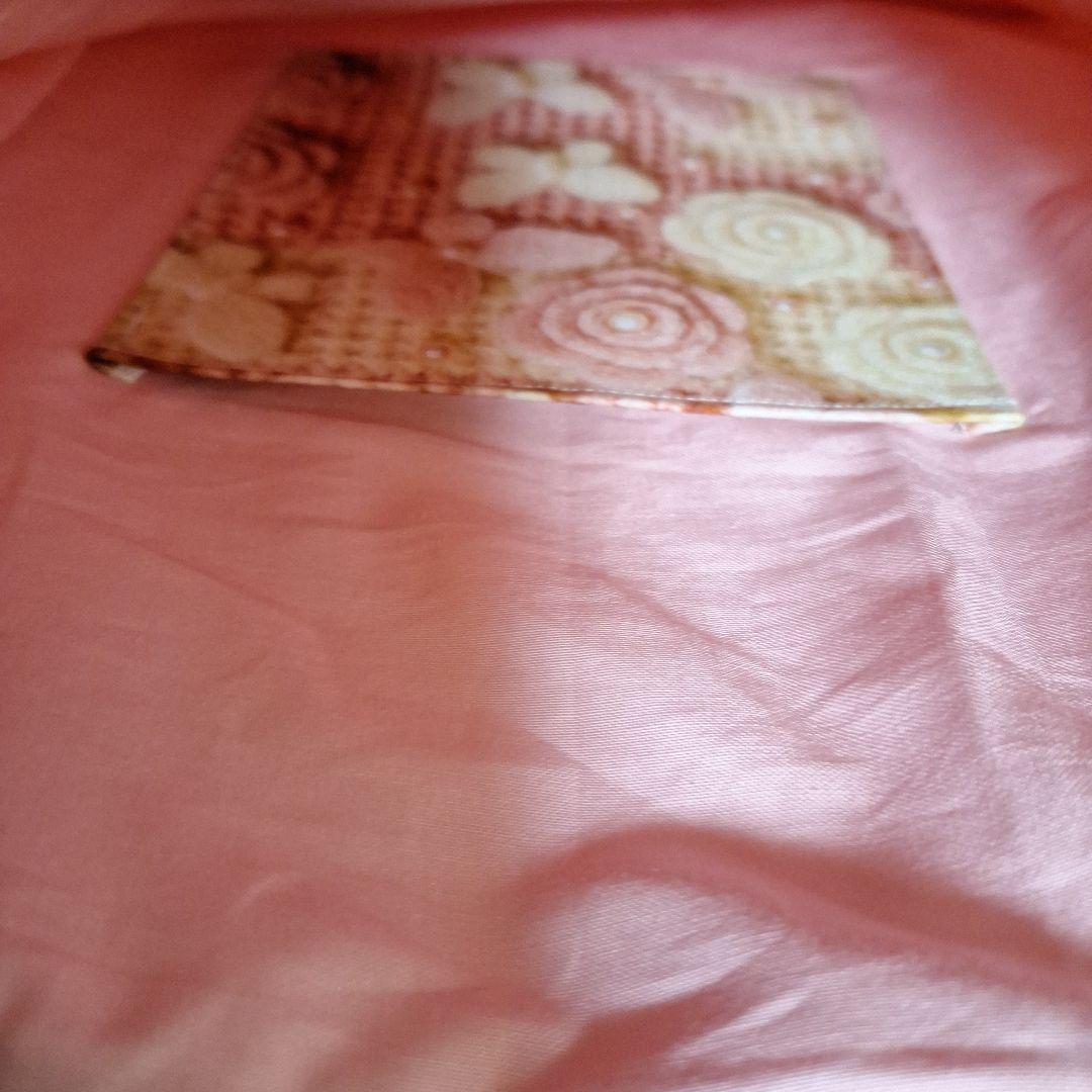 激レアポメラニアンパネル生地　ハンドメイド　フラットポーチ　まちなしバッグ