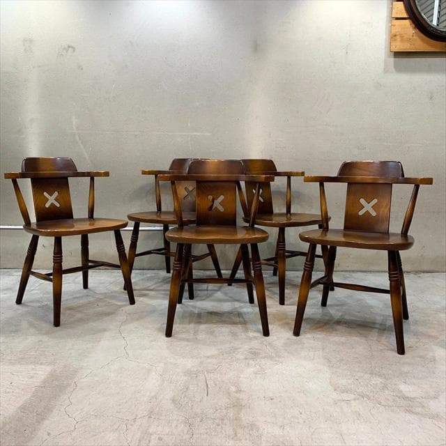 飛騨産業家具ショートアームウィンザーチェア④