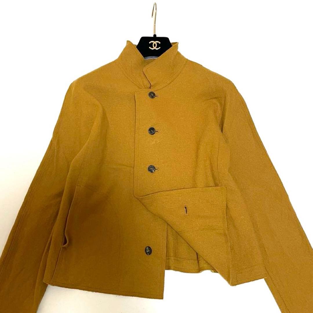 【美品】ヨーガンレール JURGEN LEHL ウールジャケットM辛子色カラー