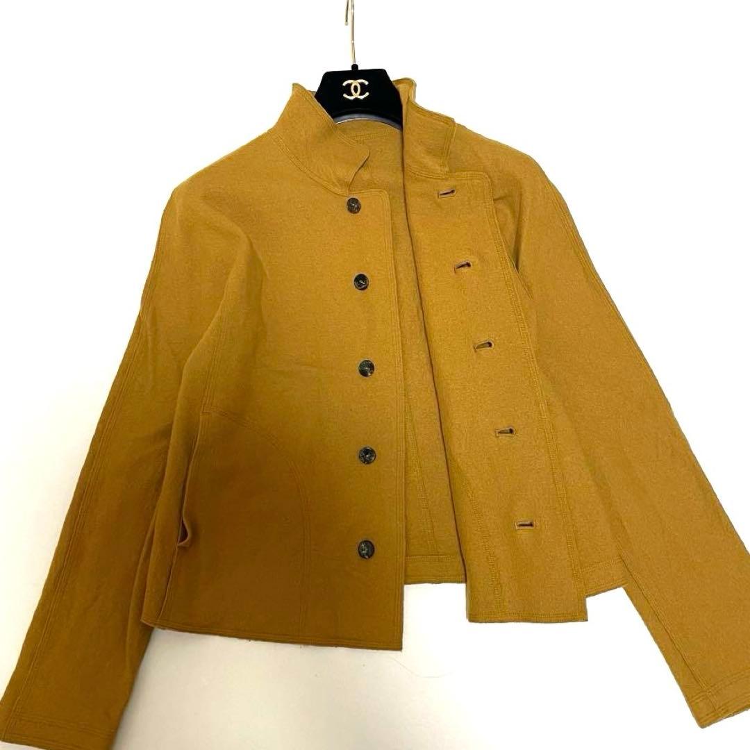 【美品】ヨーガンレール JURGEN LEHL ウールジャケットM辛子色カラー