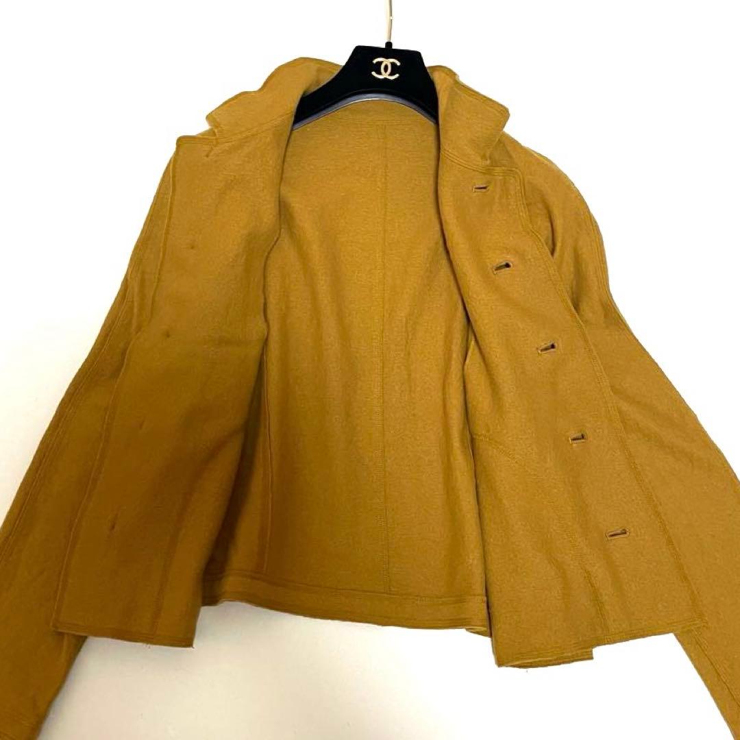 【美品】ヨーガンレール JURGEN LEHL ウールジャケットM辛子色カラー