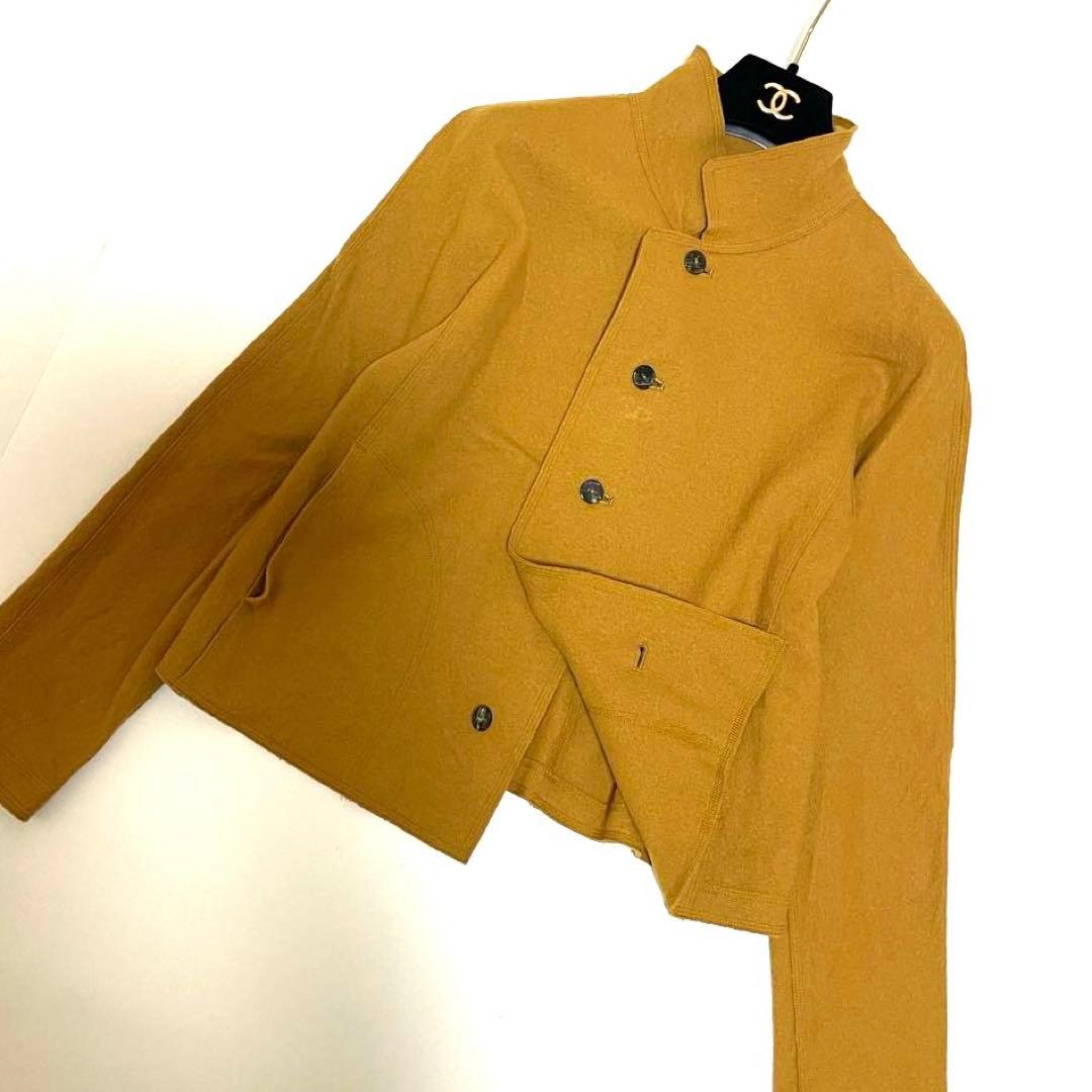 【美品】ヨーガンレール JURGEN LEHL ウールジャケットM辛子色カラー