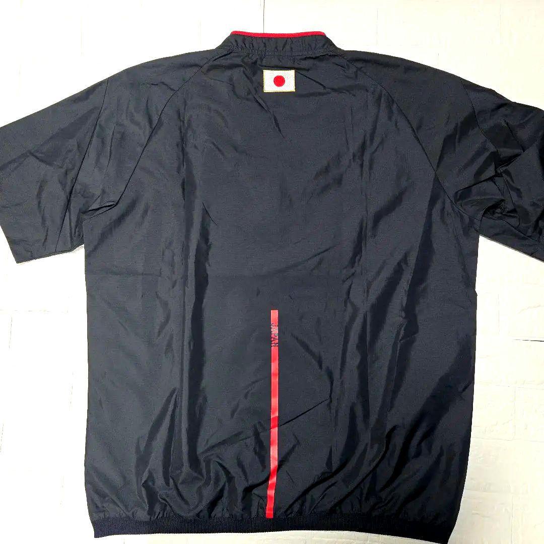 日本代表 侍JAPAN アシックス製 オーセンティック半袖Vジャン XO