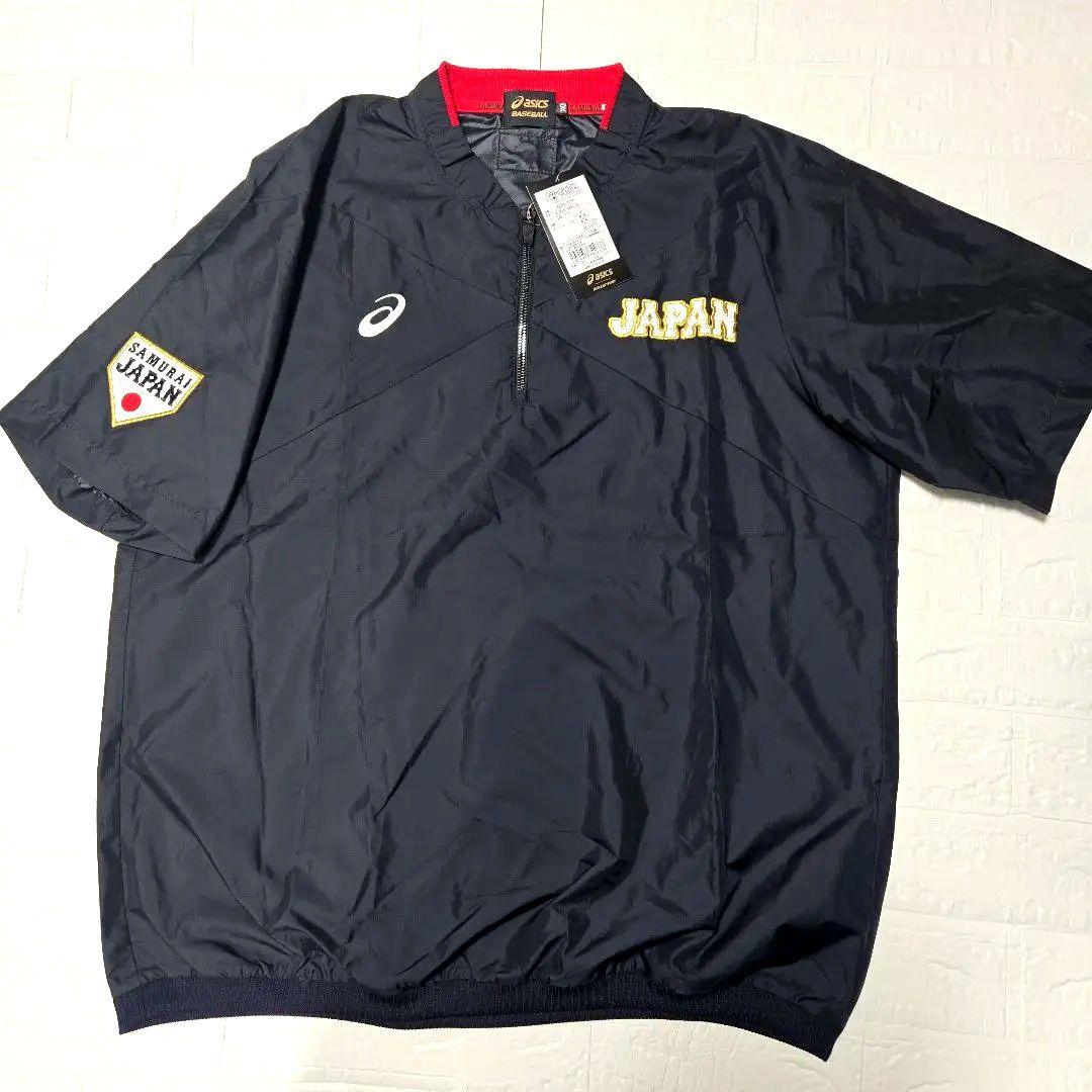 日本代表 侍JAPAN アシックス製 オーセンティック半袖Vジャン XO