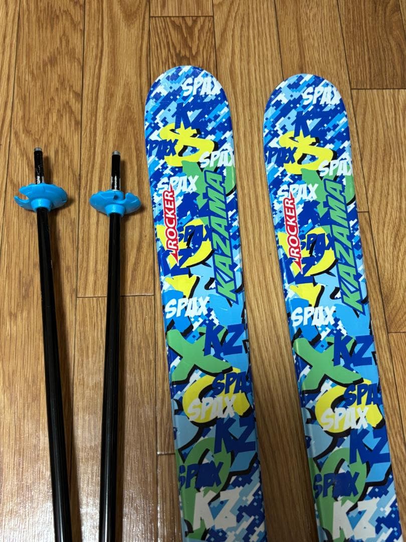 aoさま専用⭐︎KAZAMA ジュニアスキー板＆ストックセット（126cm）