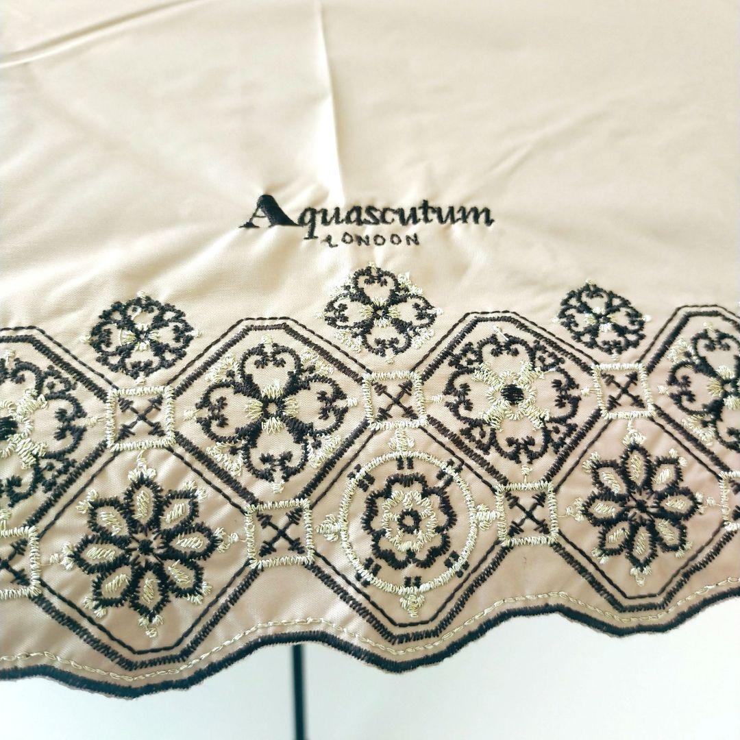 アクアスキュータム 日傘 傘 Aquascutum 刺繍 サマーシールド