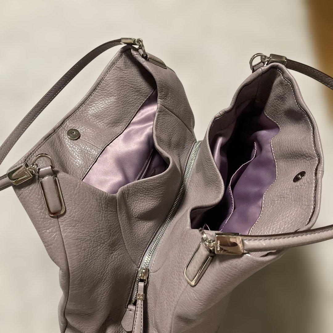 COACHトートバッグ★マディソン フィービー.シボ革レザー.三層.チャーム2枚