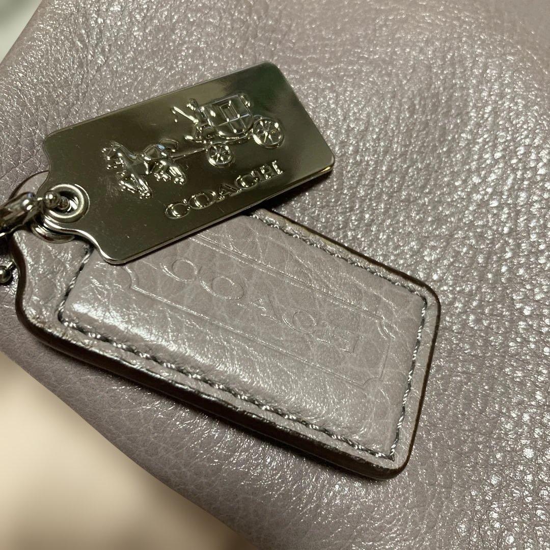 COACHトートバッグ★マディソン フィービー.シボ革レザー.三層.チャーム2枚