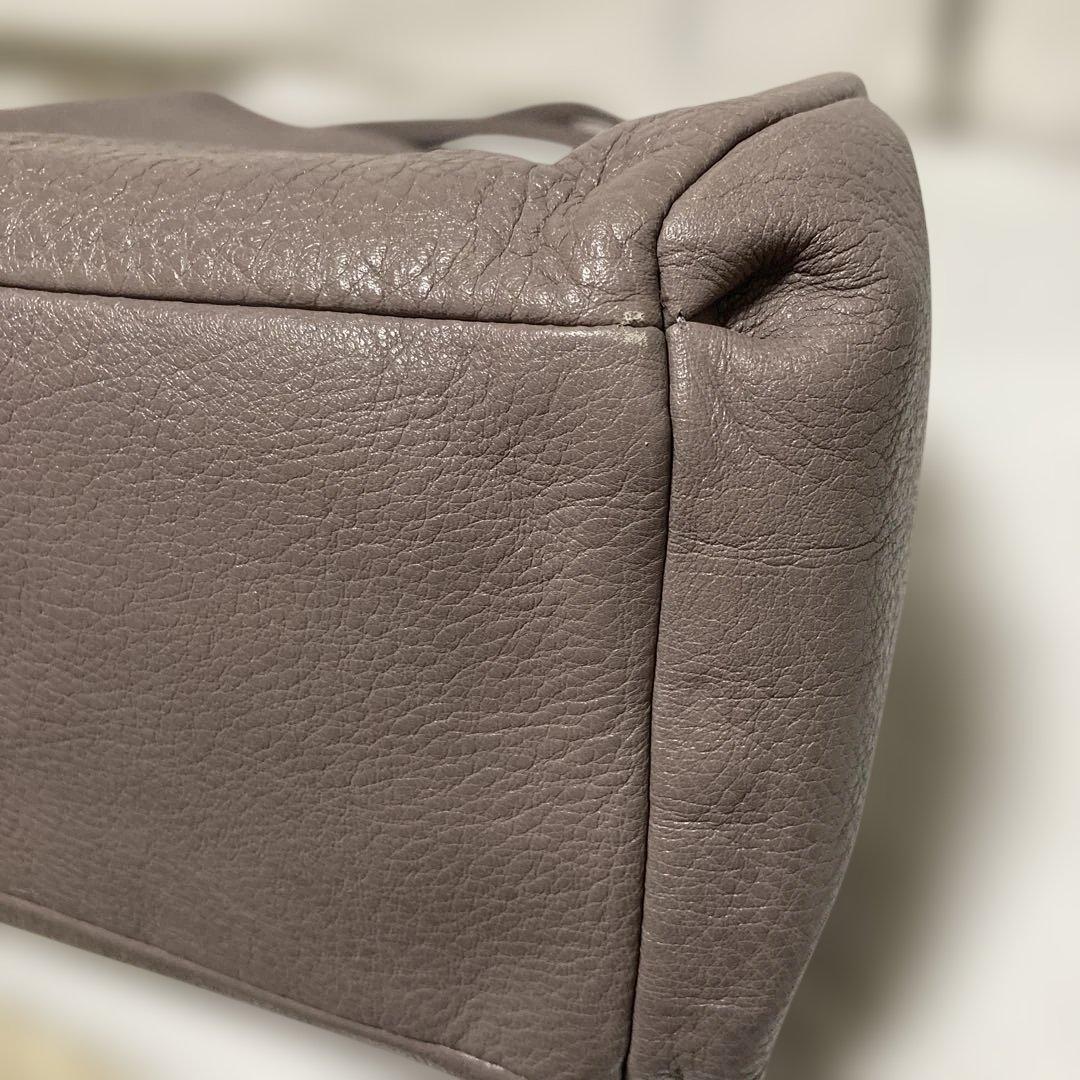 COACHトートバッグ★マディソン フィービー.シボ革レザー.三層.チャーム2枚