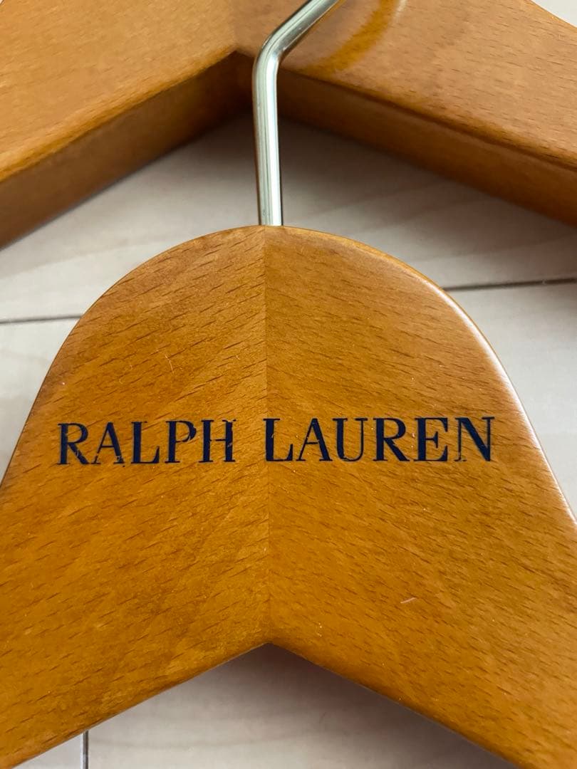 【非売品】ラルフローレン　木製ハンガー　4本セット　レディース　Jr. キッズ