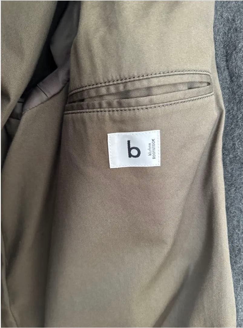 ブラームス blurhms ウールメルトンダッフルコート size2カーキグレー