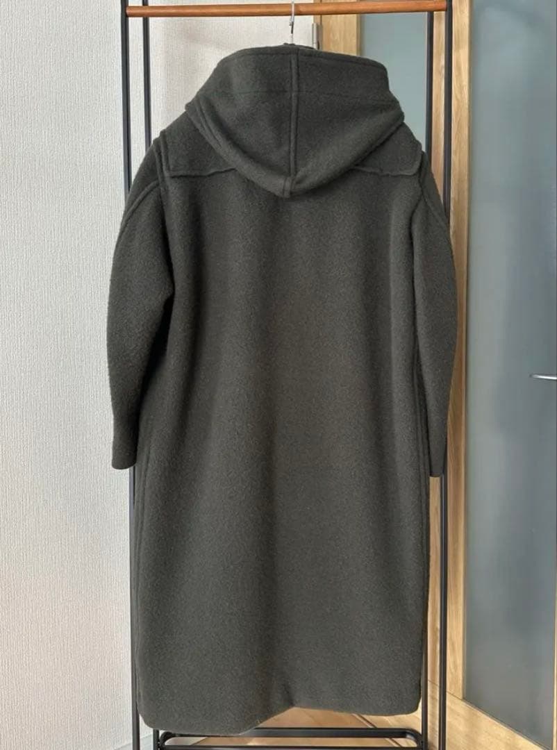 ブラームス blurhms ウールメルトンダッフルコート size2カーキグレー