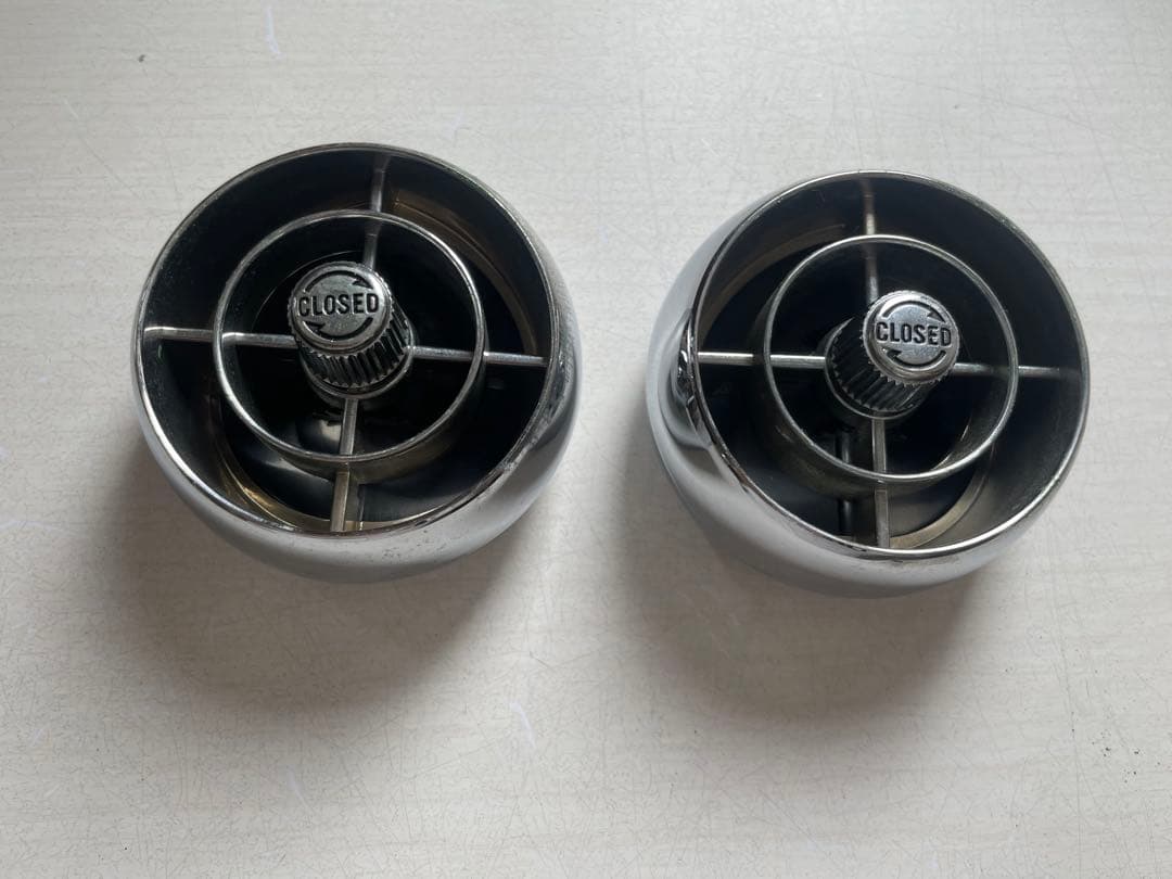 ジムニーエアコン吹き出し口　バス流用 メッキ　ジムニーカスタム　エアコンクーラー