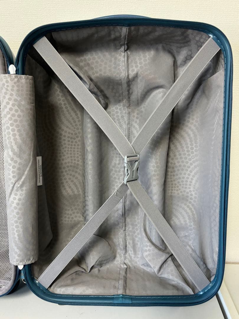 サムソナイト/スーツケース/オーバル/4輪/ブルー/37L/エクスパンダブル