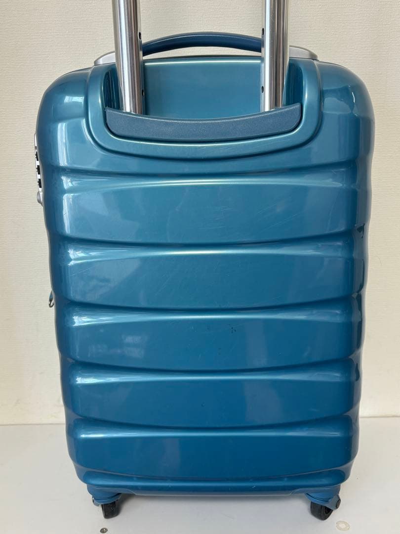 サムソナイト/スーツケース/オーバル/4輪/ブルー/37L/エクスパンダブル
