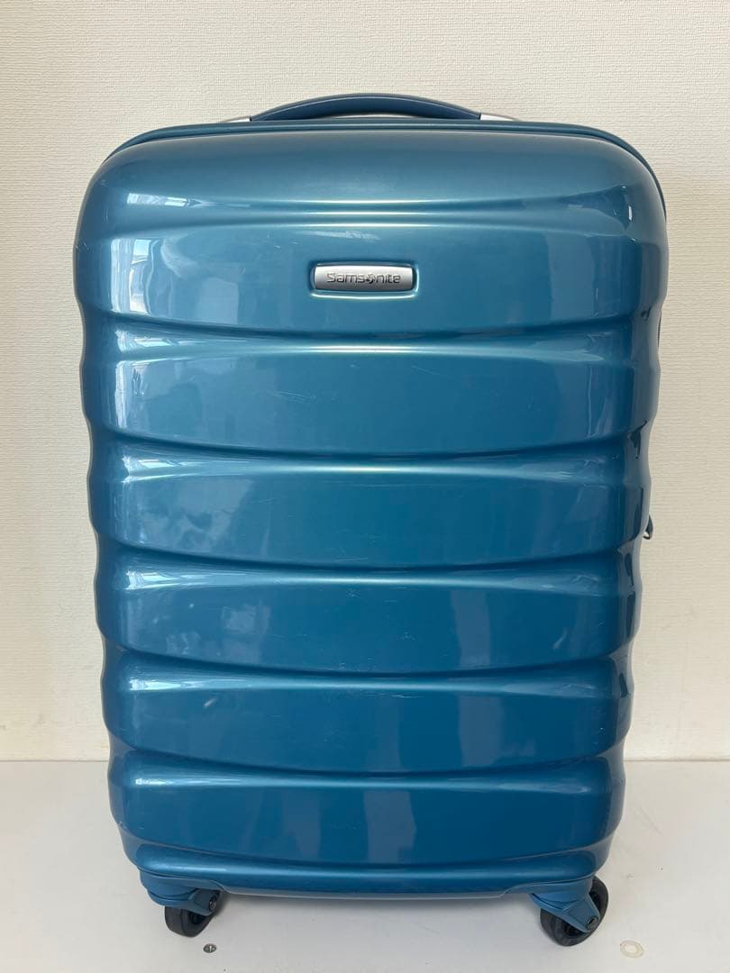 サムソナイト/スーツケース/オーバル/4輪/ブルー/37L/エクスパンダブル