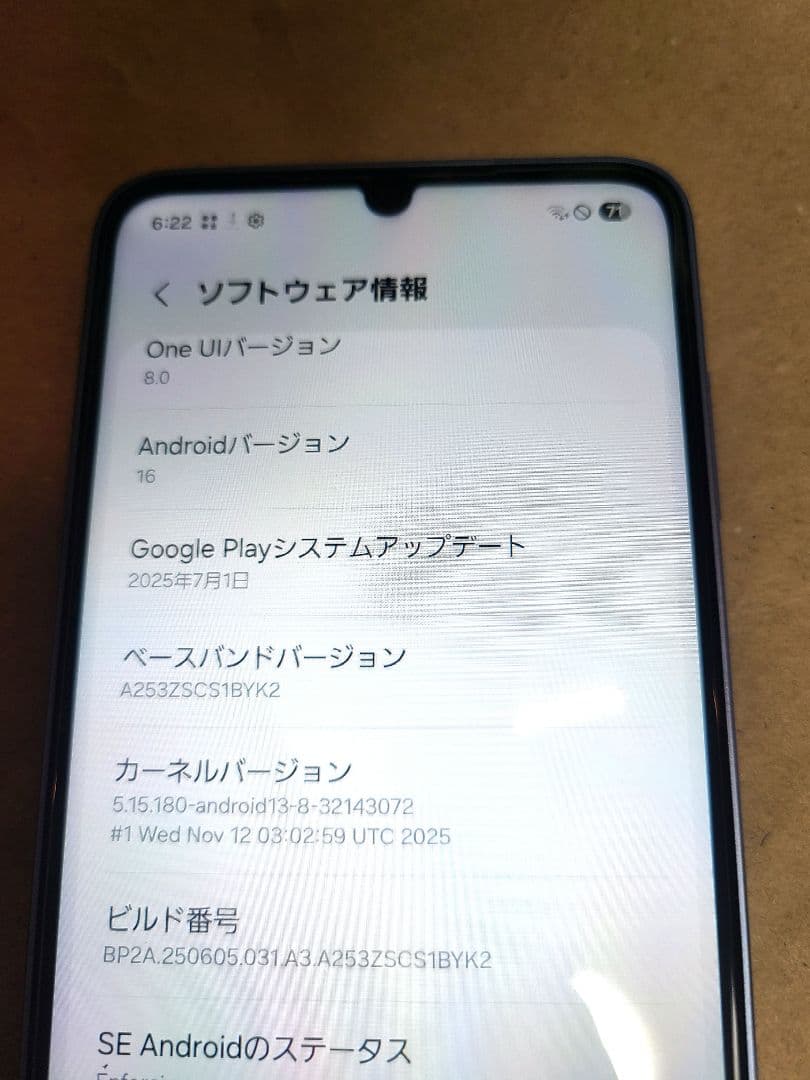 Samsung Galaxy A25 5G SM-A253Z 本体