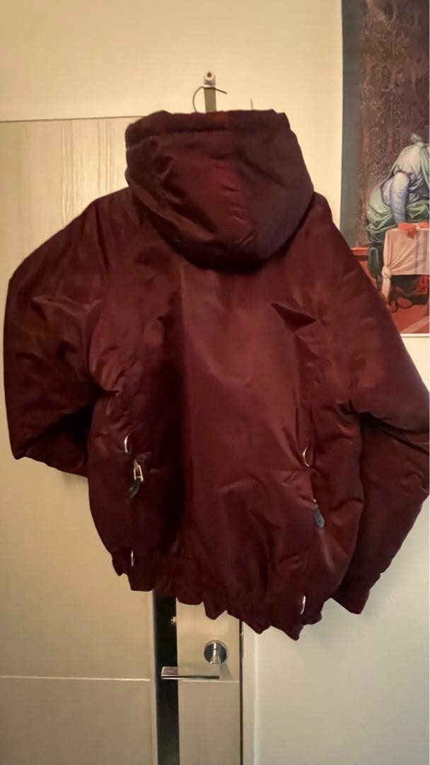 o*n様 バーガンディ MA-1ジャケット ダブルジッパー