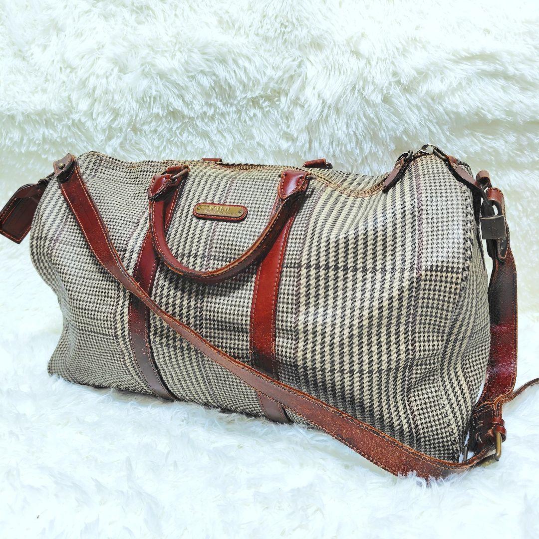 POLO RALPH LAUREN ポロラルフローレン ボストン 千鳥 2WAY