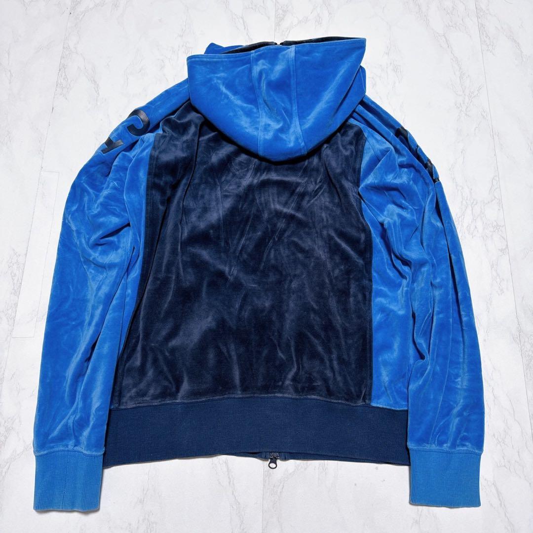 24karats ベロア ジャージセットアップ 上下セット L ブルー