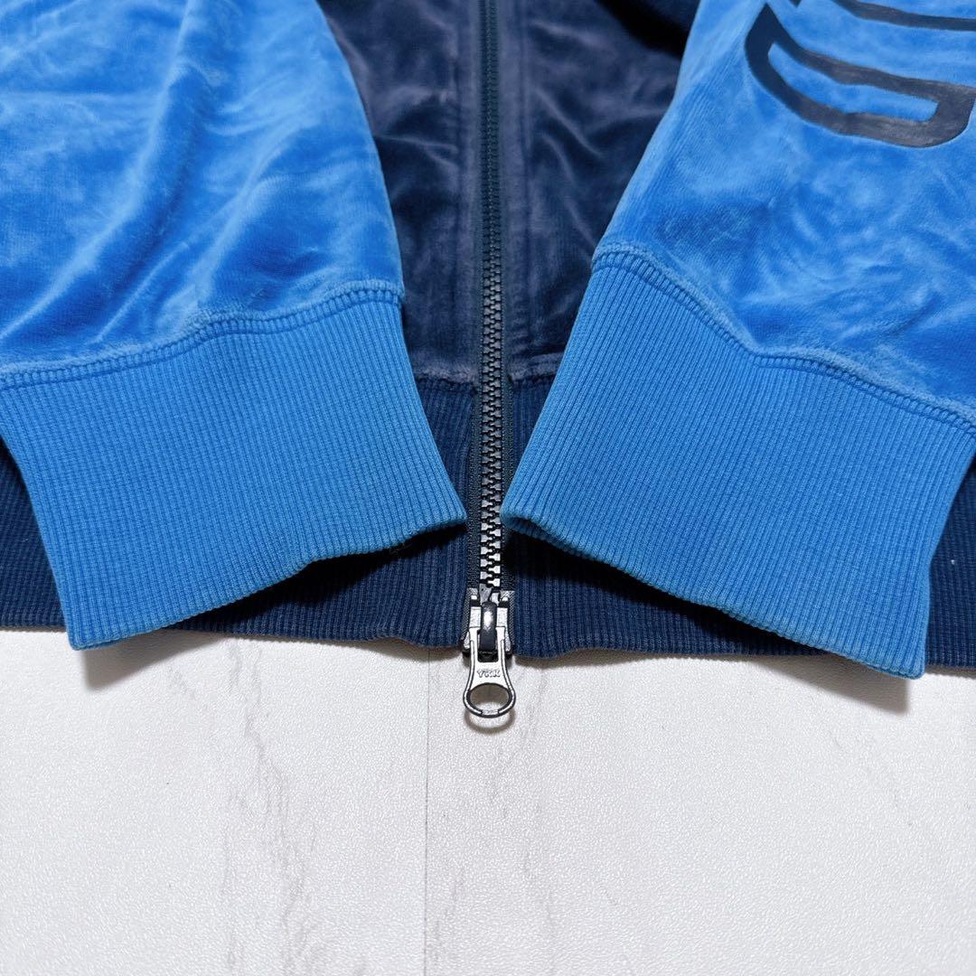 24karats ベロア ジャージセットアップ 上下セット L ブルー