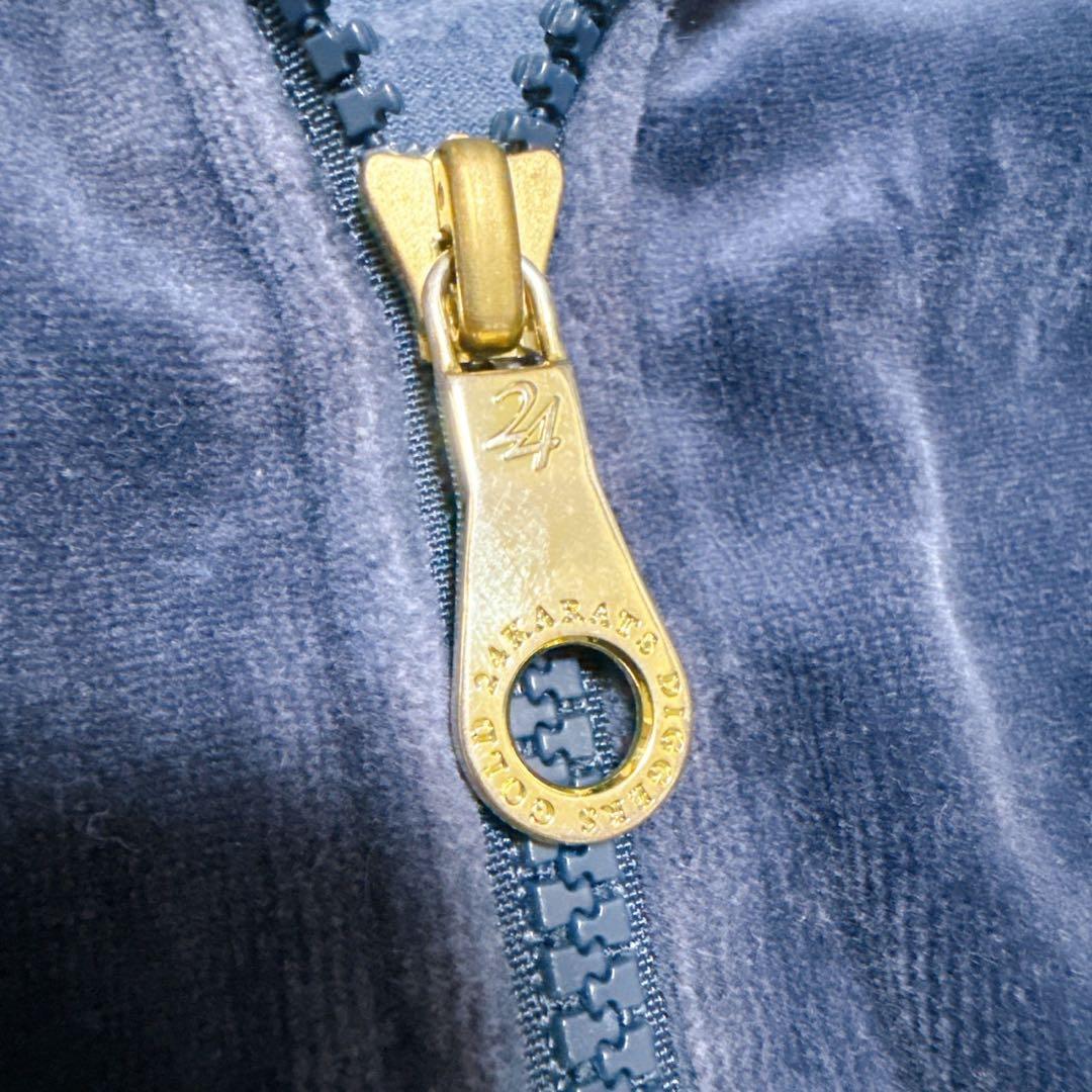 24karats ベロア ジャージセットアップ 上下セット L ブルー