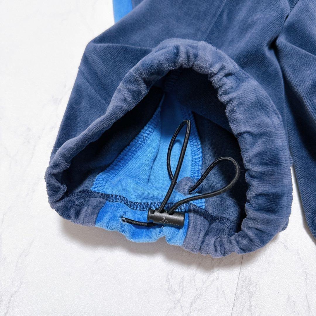 24karats ベロア ジャージセットアップ 上下セット L ブルー