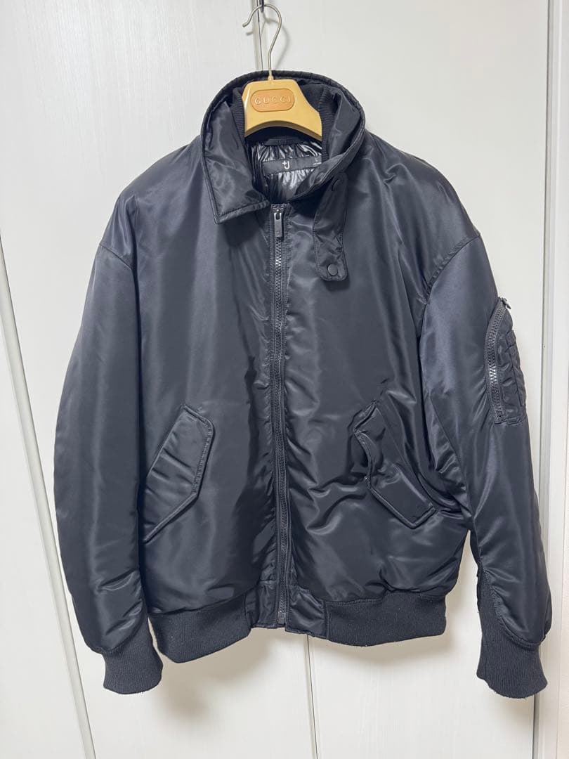 ユニクロ+J MA-1 フライトジャケット Lサイズ ブラック