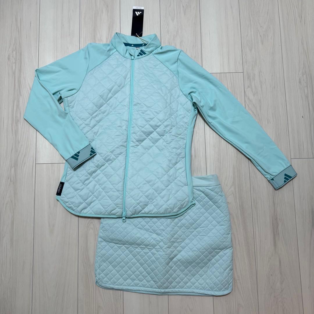 早い者勝ち‼️新品定価34100円　アディダスゴルフ　キルト　セットアップ