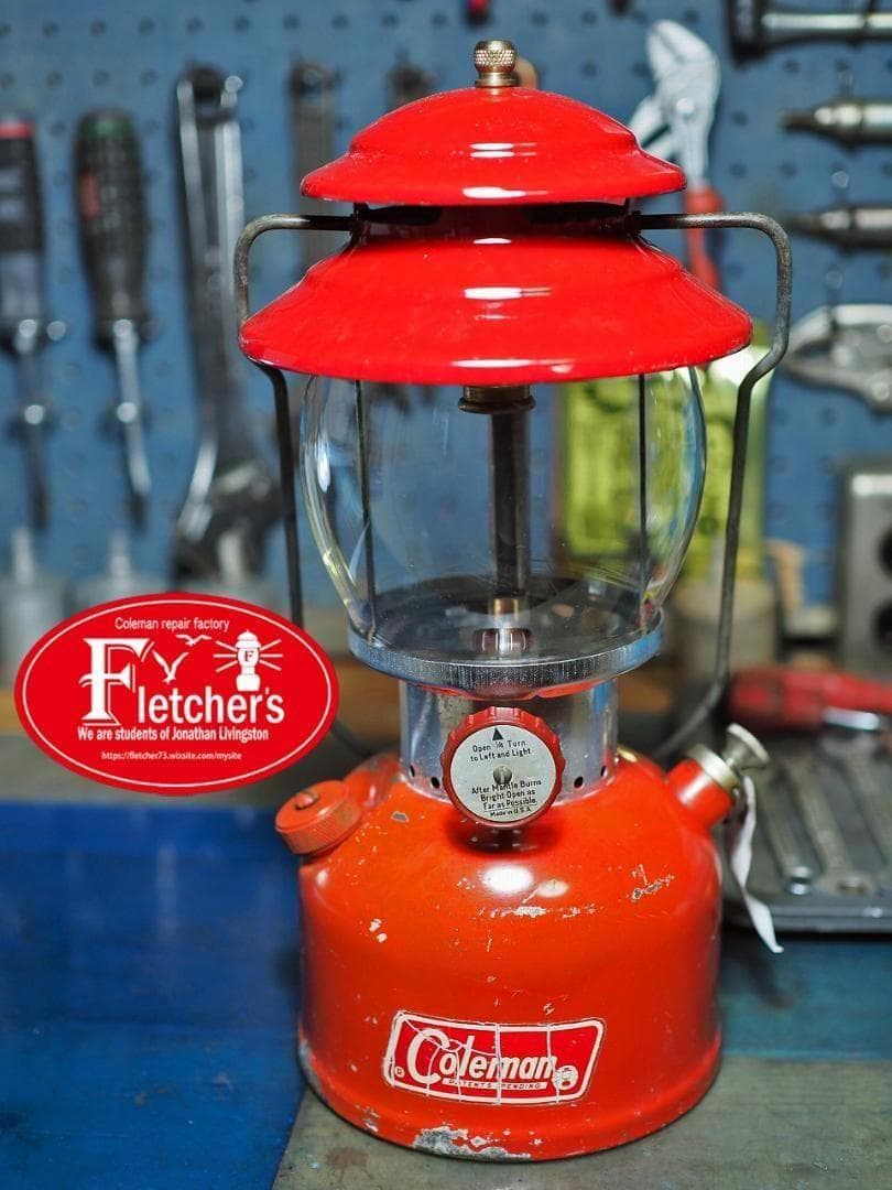 朱色タンク1967年5月製 コールマン 200A ランタン (パテペン) t61