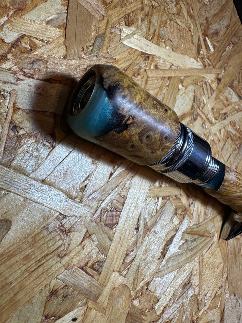 ハンドメイドグリップ　ハイブリッドウッド　トップウォーター渓流ブライトリバー