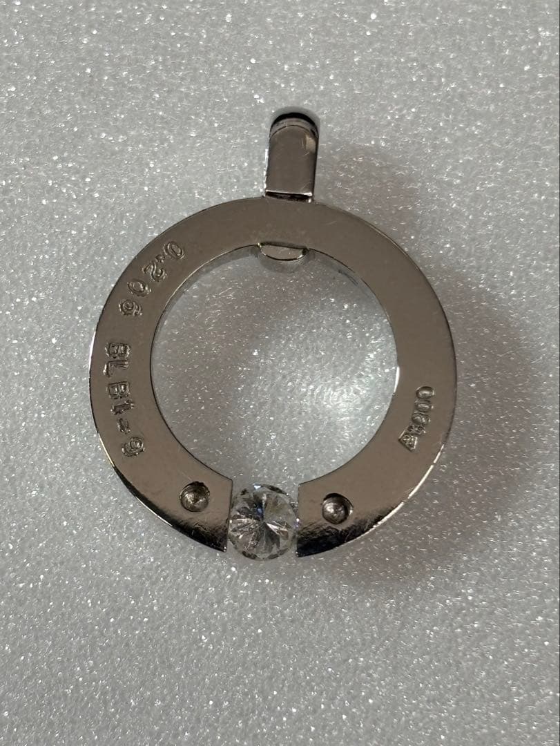 【PT900 /ネックレストップ 】 ダイヤモンド 0.206ct