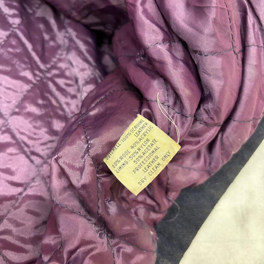 AVIREX RED SKY ウール × レザー スタジャン DM993