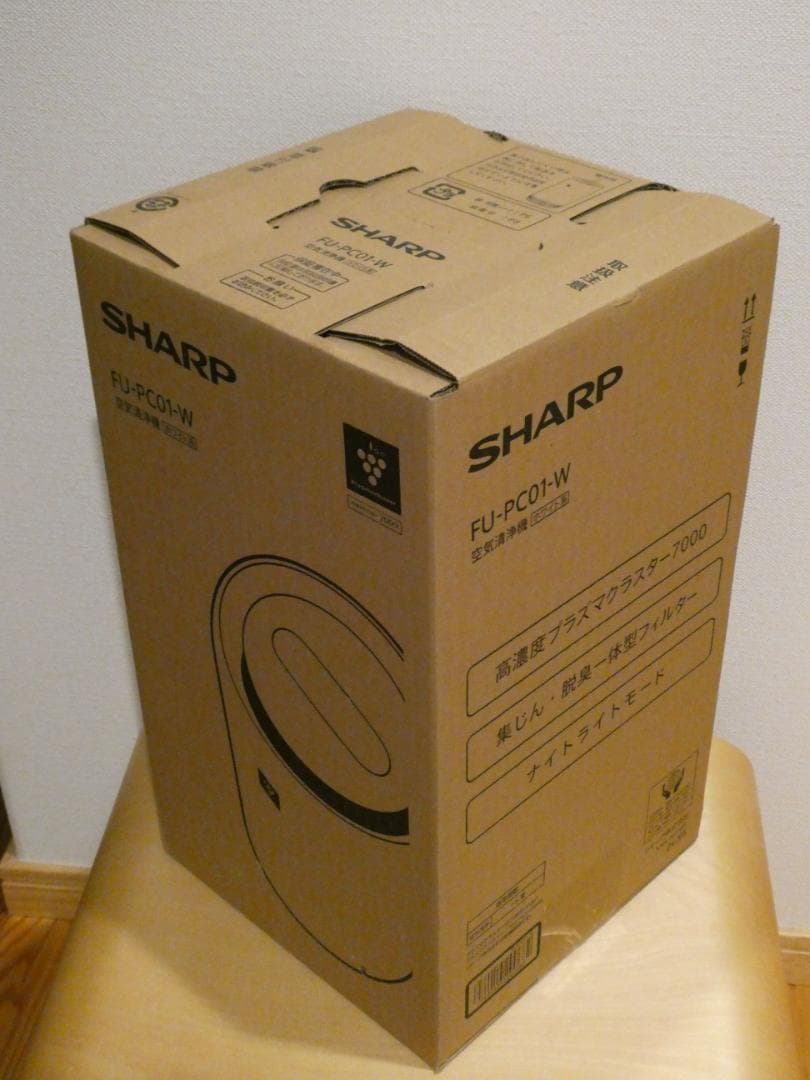 【新品・未使用品】シャープ 空気清浄機 FU-PC01-W