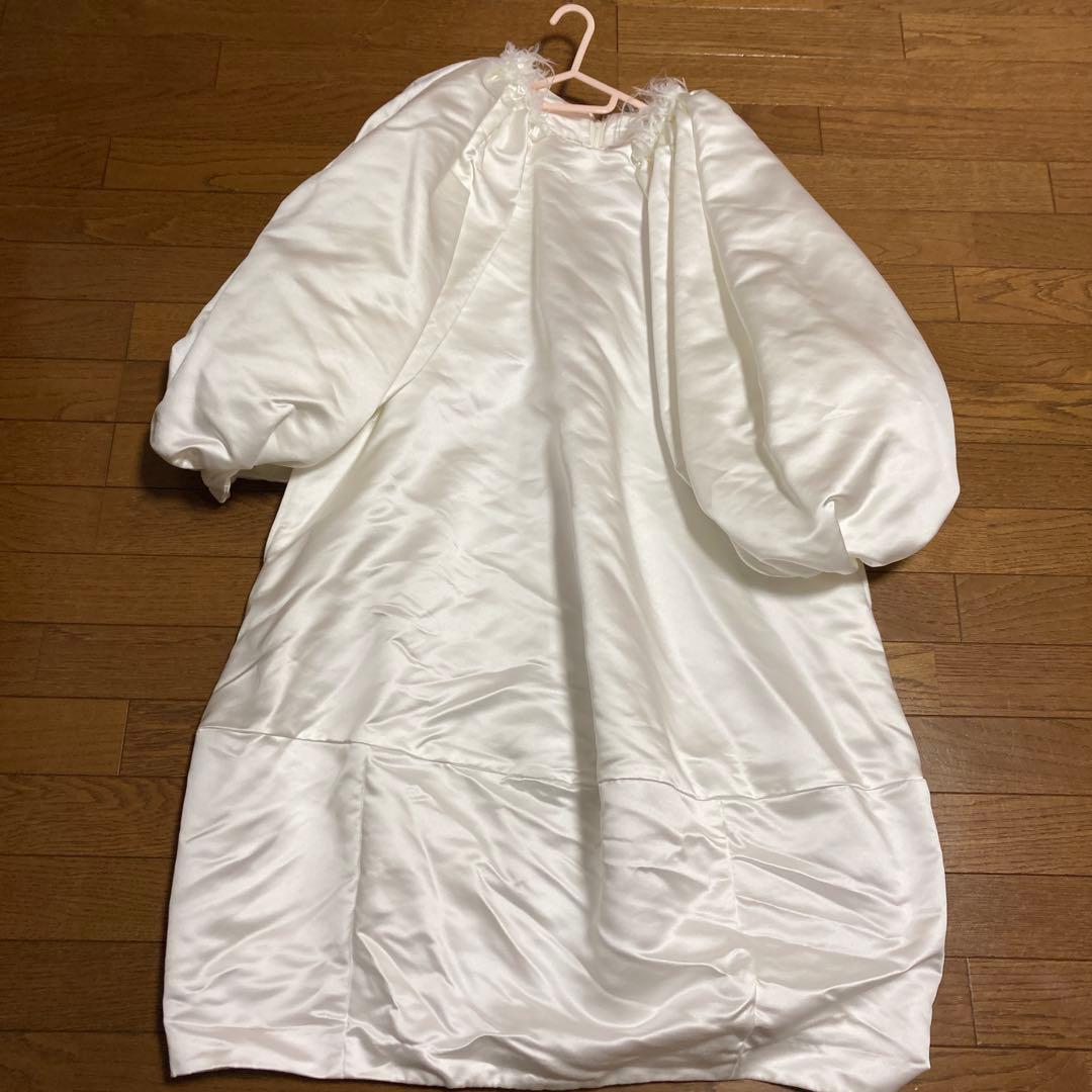 【値下げ】コムデギャルソン パフスリーブワンピCOMME des GARCONS