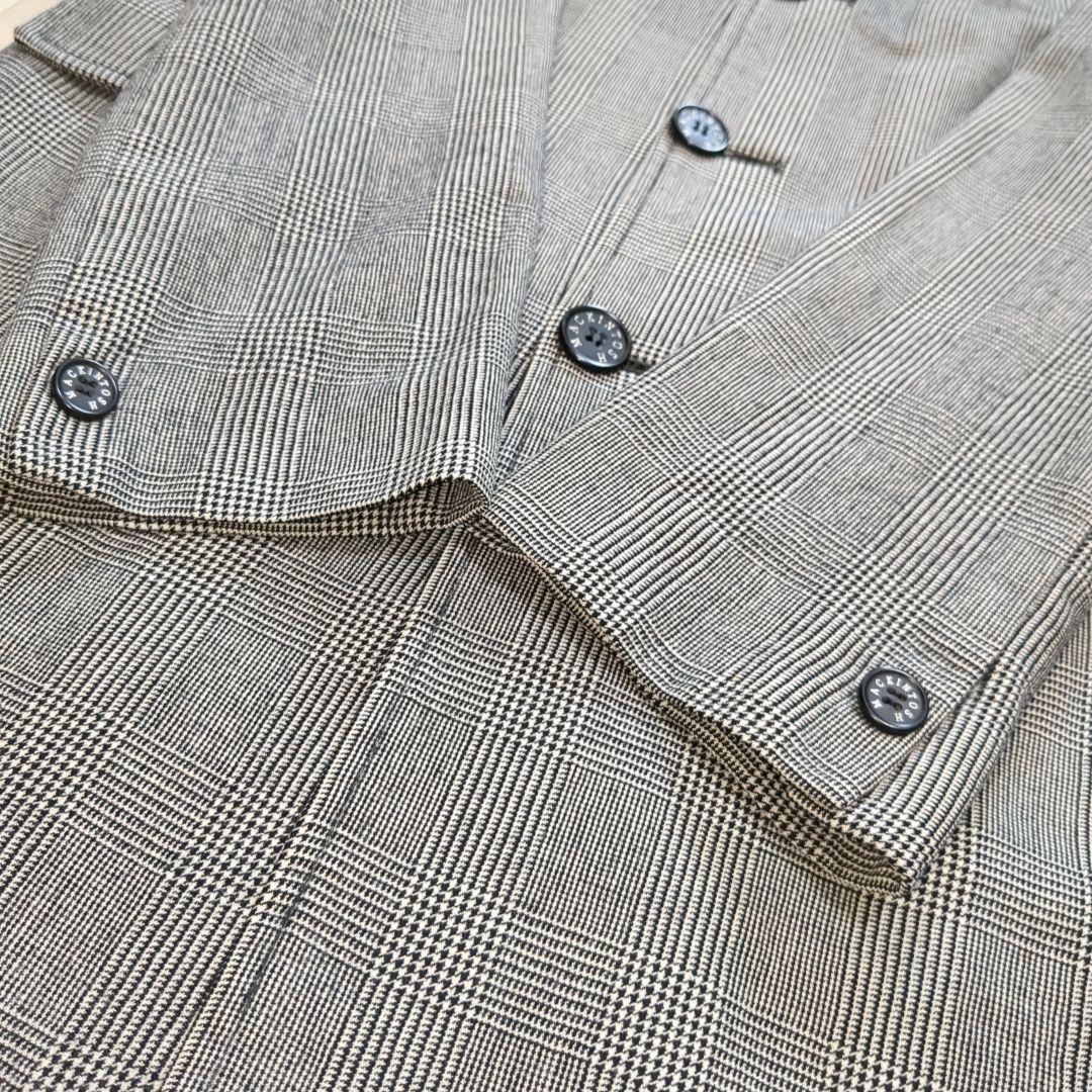 美品 マッキントッシュ チェスターコート グレンチェック 40サイズ イギリス製