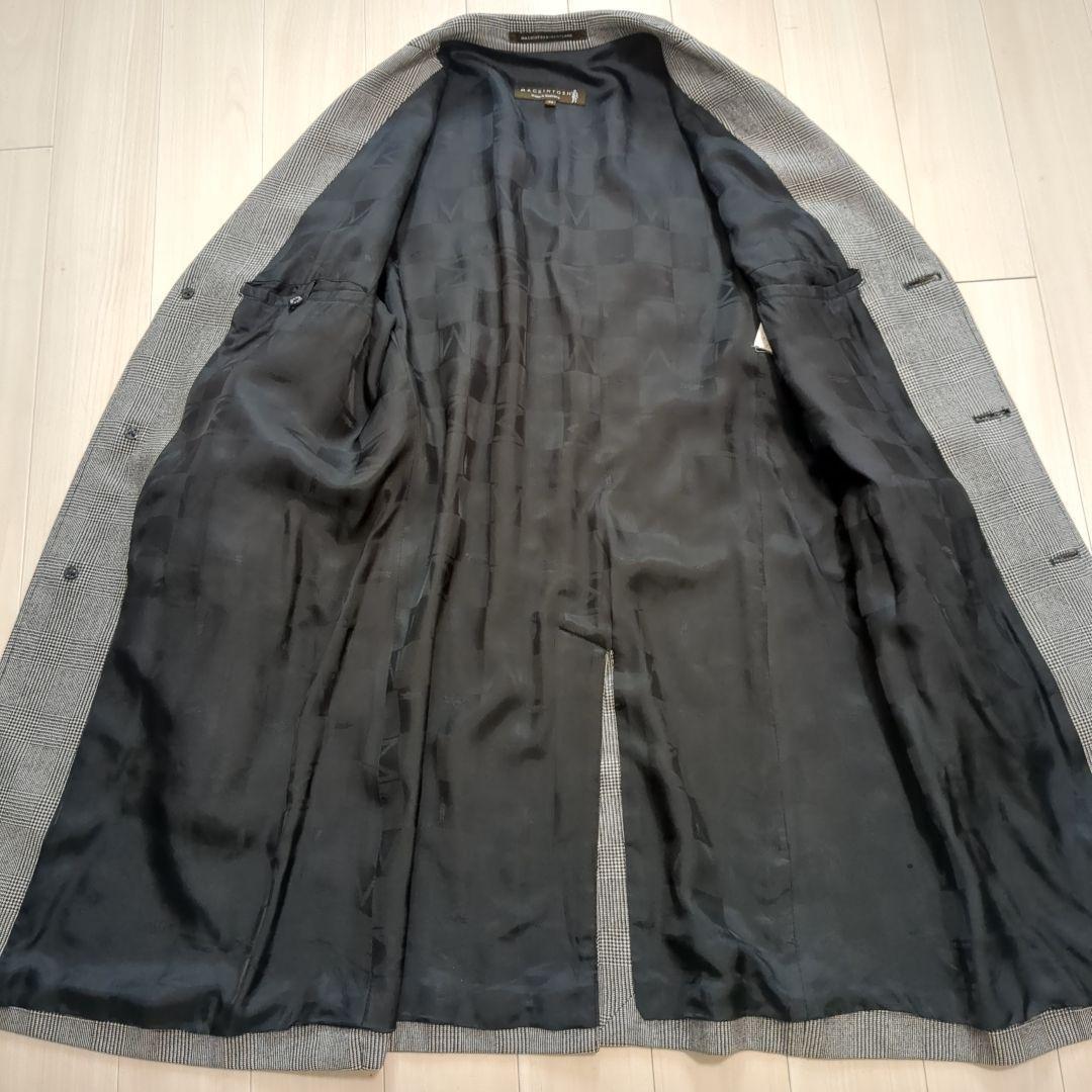 美品 マッキントッシュ チェスターコート グレンチェック 40サイズ イギリス製