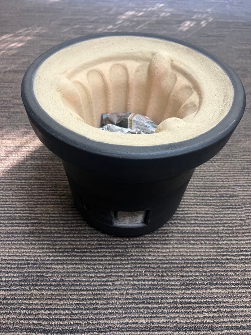 三河黒七輪　三河特産炭火焼きコンロ　特選七輪上置