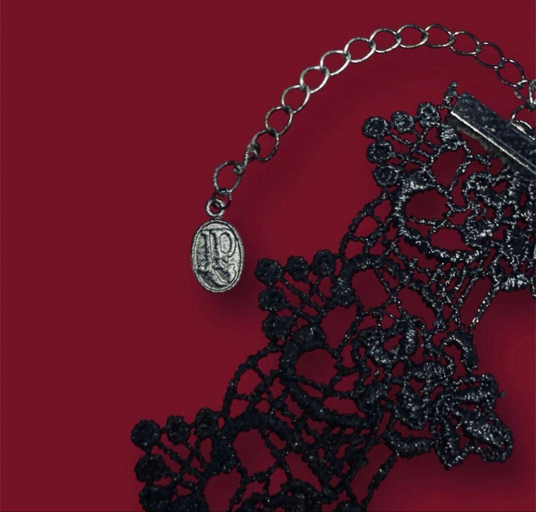 み*う様 1点物★ジャンポールゴルチエ★スカルヘッド7クロスチョーカーネックレス