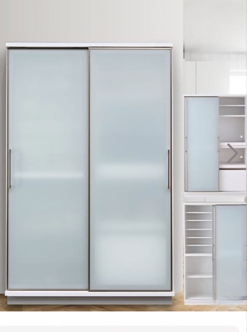 大川家具 122cm幅 おしゃれなダイニングボード 食器棚　キッチンボード